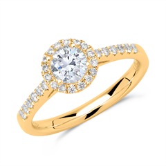 585er Gold Ring mit Diamanten Unkategorisiert online kaufen