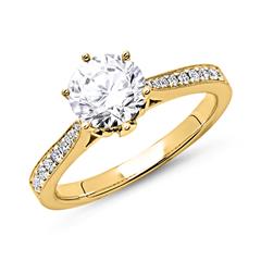 585er Gold Ring mit Diamanten Unkategorisiert online kaufen