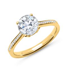 585er Gold Ring mit Diamanten Unkategorisiert online kaufen