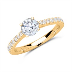 585er Gold Verlobungsring mit Diamanten Unkategorisiert online kaufen