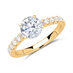 585er Gold Verlobungsring mit Diamanten Unkategorisiert online kaufen