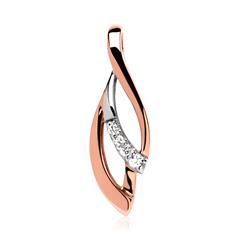 585er Roségold Anhänger bicolor mit Diamanten Unkategorisiert online kaufen