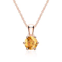 585er Roségold Halskette mit Citrin Unkategorisiert online kaufen