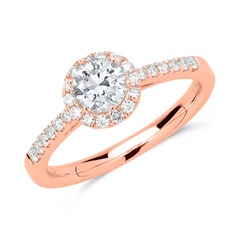 585er Roségold Verlobungsring mit Diamanten Unkategorisiert online kaufen