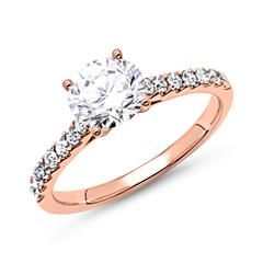 585er Roségold Verlobungsring mit Diamanten Unkategorisiert online kaufen