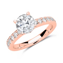 585er Roségold Verlobungsring mit Diamanten Unkategorisiert online kaufen