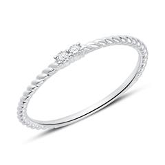 585er Weißgold Ring für Damen mit Diamanten Unkategorisiert online kaufen