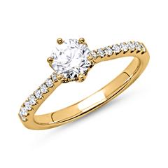 585er Weißgold Ring mit Diamanten Unkategorisiert online kaufen