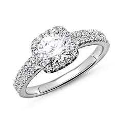 585er Weißgold Ring mit Diamanten Unkategorisiert online kaufen