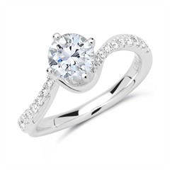 585er Weißgold Ring mit Diamanten Unkategorisiert online kaufen