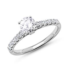 585er Weißgold Verlobungsring mit Diamanten Unkategorisiert online kaufen