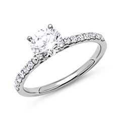 585er Weißgold Verlobungsring mit Diamanten Unkategorisiert online kaufen