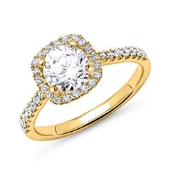 750er Gold Halo Ring mit Diamanten Unkategorisiert online kaufen