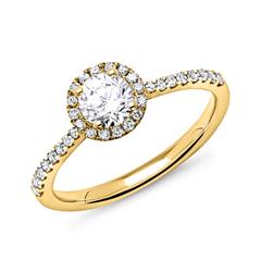750er Gold Halo Ring mit Diamanten Unkategorisiert online kaufen