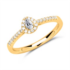 750er Gold Halo Ring Tropfen Diamanten Unkategorisiert online kaufen