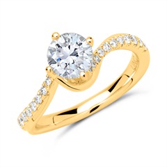 750er Gold Ring mit Diamanten Unkategorisiert online kaufen