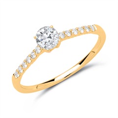 750er Gold Ring mit Diamanten Unkategorisiert online kaufen