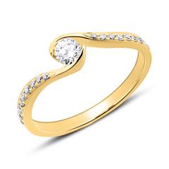 750er Gold Verlobungsring mit Brillanten Unkategorisiert online kaufen