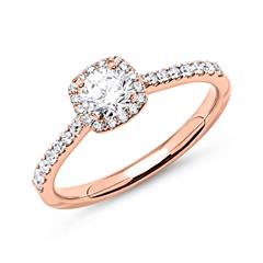 750er Roségold Halo Ring mit Brillanten Unkategorisiert online kaufen