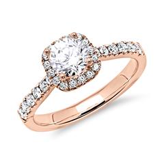750er Roségold Halo Ring mit Brillanten Unkategorisiert online kaufen