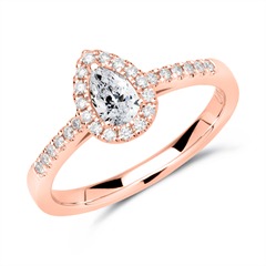 750er Roségold Ring mit Diamanten Unkategorisiert online kaufen