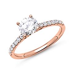 750er Roségold Verlobungsring mit Diamanten Unkategorisiert online kaufen