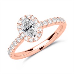 750er Roségold Verlobungsring mit Diamanten Unkategorisiert online kaufen