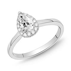 750er Weißgold Ring Damen mit Diamanten Unkategorisiert online kaufen