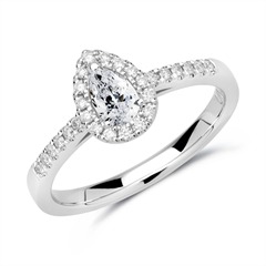750er Weißgold Ring mit Diamanten Unkategorisiert online kaufen