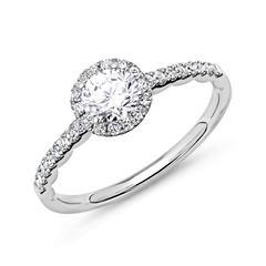 950er Platin Halo Ring mit Diamanten Unkategorisiert online kaufen