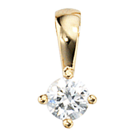 Anhänger 585 Gold Gelbgold 1 Diamant Brillant 0 15ct. Solitär Diamantanhänger Unkategorisiert online kaufen