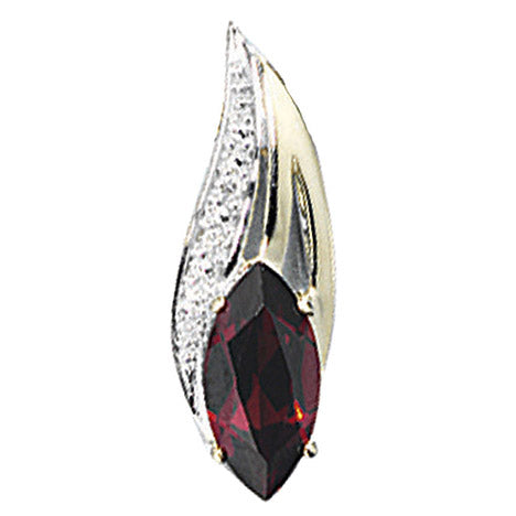 Anhänger 585 Gold Gelbgold 2 Diamanten Brillanten 1 Granat rot Goldanhänger Unkategorisiert online kaufen