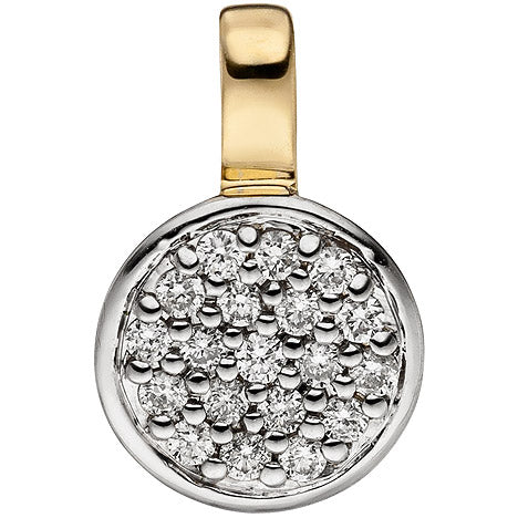 Anhänger 585 Gold Gelbgold bicolor 19 Diamanten Brillanten Diamantanhänger Unkategorisiert online kaufen Anhänger 585 Gold Gelbgold bicolor 19 Diamanten Brillanten Diamantanhänger Unkategorisiert online kaufen