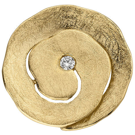 Anhänger 585 Gold Gelbgold eismatt 1 Diamant Brillant Diamantanhänger Unkategorisiert online kaufen