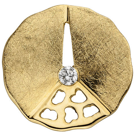 Anhänger 585 Gold Gelbgold eismatt 1 Diamant Brillant Diamantanhänger Unkategorisiert online kaufen