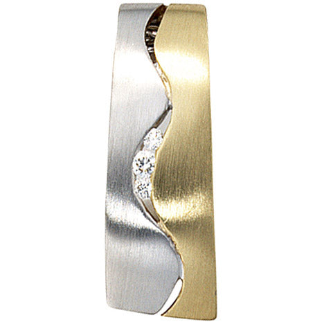 Anhänger 585 Gold Gelbgold Weißgold bicolor matt 3 Diamanten Brillanten Unkategorisiert online kaufen Anhänger 585 Gold Gelbgold Weißgold bicolor matt 3 Diamanten Brillanten Unkategorisiert online kaufen