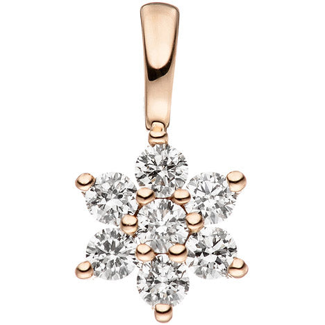 Anhänger 585 Gold Rotgold 7 Diamanten Brillanten Goldanhänger Brillantanhänger Unkategorisiert online kaufen