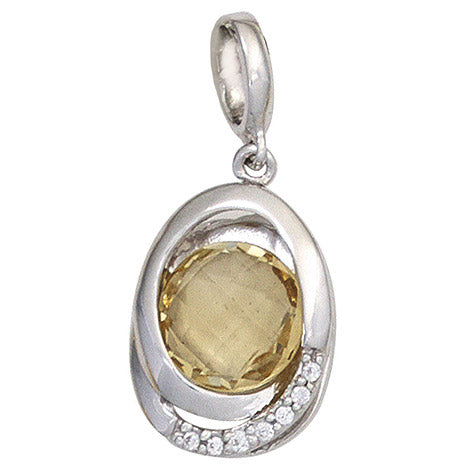Anhänger 585 Gold Weißgold 1 Citrin gelb 7 Diamanten Brillanten Goldanhänger Unkategorisiert online kaufen Anhänger 585 Gold Weißgold 1 Citrin gelb 7 Diamanten Brillanten Goldanhänger Unkategorisiert online kaufen