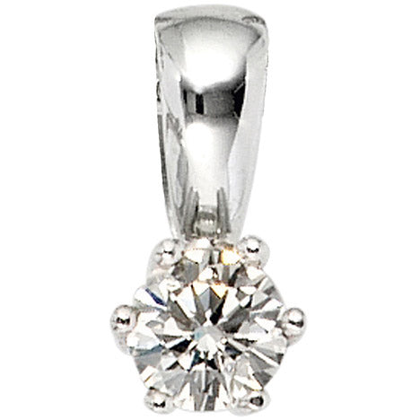 Anhänger 585 Gold Weißgold 1 Diamant Brillant 0 50ct. Solitär Diamantanhänger Unkategorisiert online kaufen