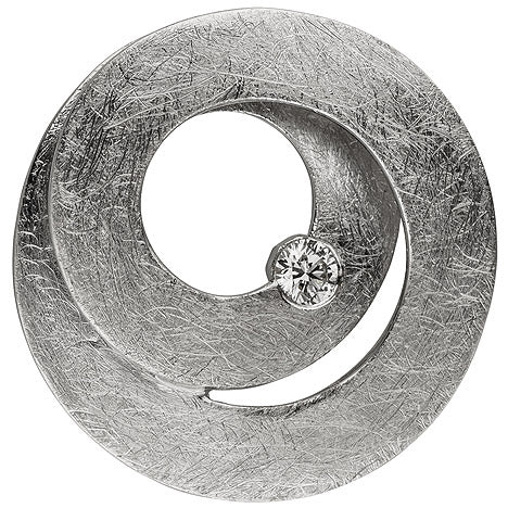 Anhänger 585 Gold Weißgold eismatt 1 Diamant Brillant Diamantanhänger Unkategorisiert online kaufen