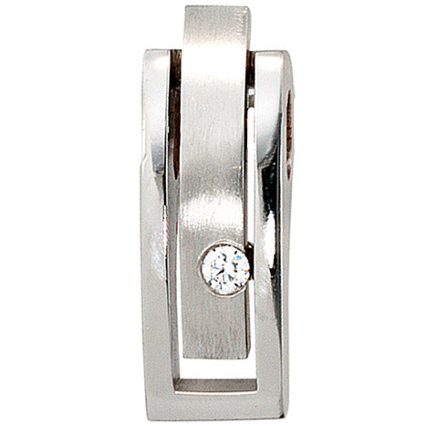 Anhänger 950 Platin matt 1 Diamant Brillant 0 10ct. Platinanhänger Unkategorisiert online kaufen