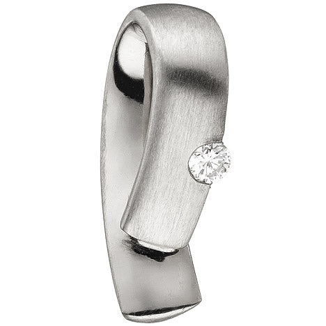 Anhänger 950 Platin teil matt 1 Diamant Brillant 0 06ct. Platinanhänger Unkategorisiert online kaufen
