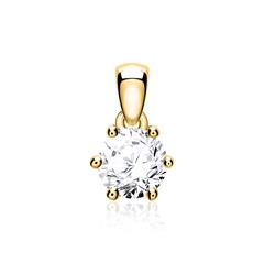 Anhänger für Damen aus 14K Gold mit Diamant Unkategorisiert online kaufen