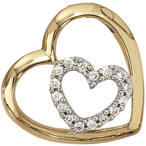 Anhänger Herz 585 Gold Gelbgold 16 Diamanten Brillanten 0 12ct. Herzanhänger Unkategorisiert online kaufen