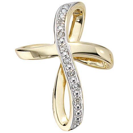 Anhänger Kreuz 585 Gold Gelbgold 7 Diamanten Brillanten Kreuzanhänger Goldkreuz Unkategorisiert online kaufen