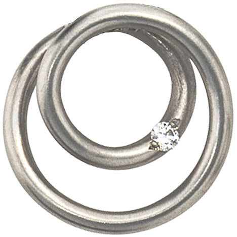 Anhänger rund 950 Platin matt 1 Diamant Brillant Platinanhänger Unkategorisiert online kaufen