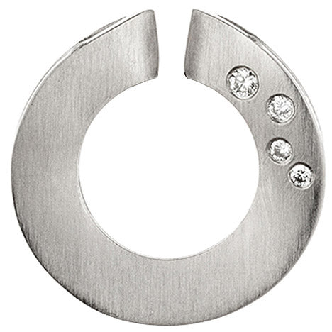 Anhänger rund 950 Platin mattiert 4 Diamanten Brillanten 0 06ct. Platinanhänger Unkategorisiert online kaufen