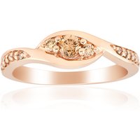 Annette 375er Roségoldring mit 15 SI1 Argyle-Rose de France-Brillanten, 0,259 ct Unkategorisiert online kaufen