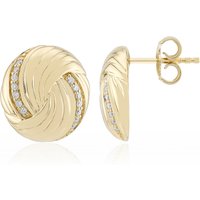 Annette Brillant-Ohrringe mit 28 Brillanten, 0,15 ct, I1 (G), aus gelbvergoldetem 925er Sterling Silber Unkategorisiert online kaufen