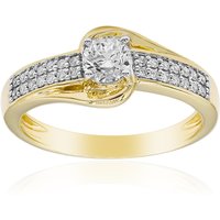 Annette Brillantring mit 29 Brillanten, 0,46 ct, 375er Gelbgold, SI1 (G) Unkategorisiert online kaufen